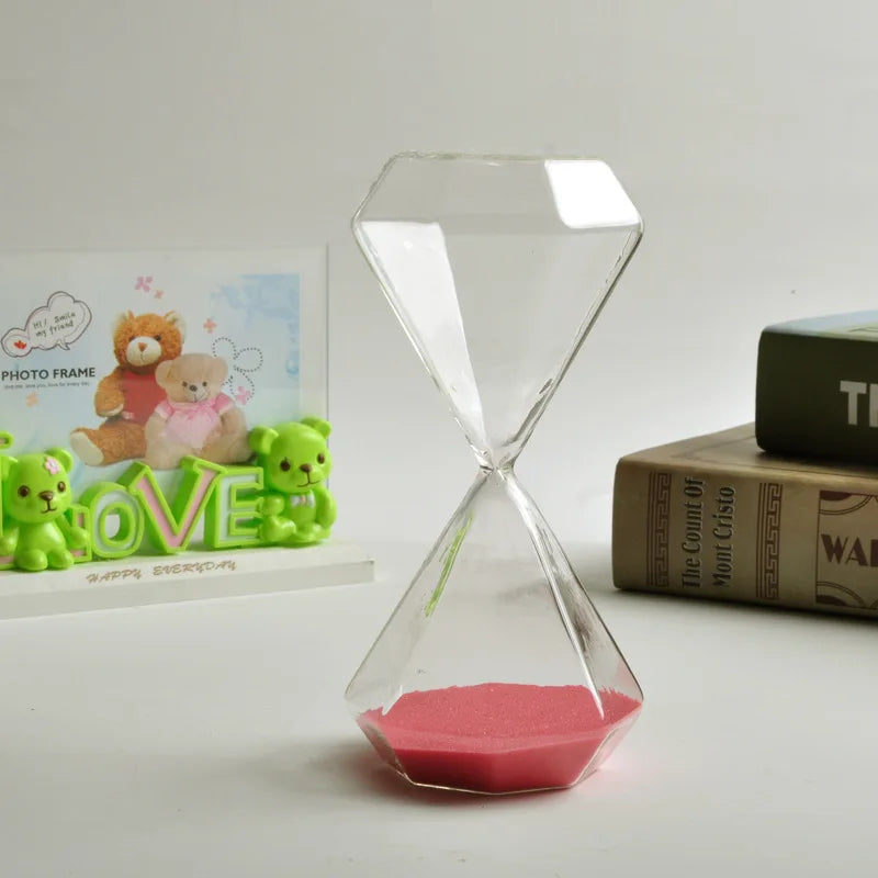 sablier en diamant 5 minutes idéal pour enfants décoration originale - vue 10 sur 16