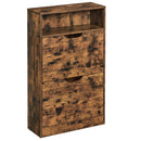 VASAGLE Shoe Cabinet with 2 Hinged Doors, Shoe Rack, Open Compartment, Adjustable Divider, 8-12 Pairs, for Small Entryway