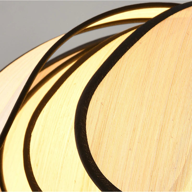 lustre abaca fait main en style rétro français led - vue 6 sur 11