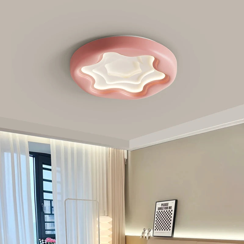 plafonnier moderne en résine style nuage protection yeux - vue 4 sur 16
