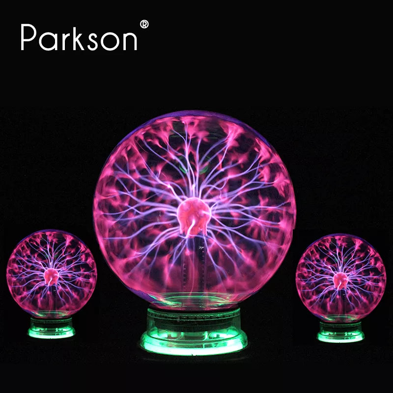 té magique Plasma tactile lumière sensible enfant cadeau de vacances AC 220 V intérieur bureau déco verre boule lampe 	 veilleuses