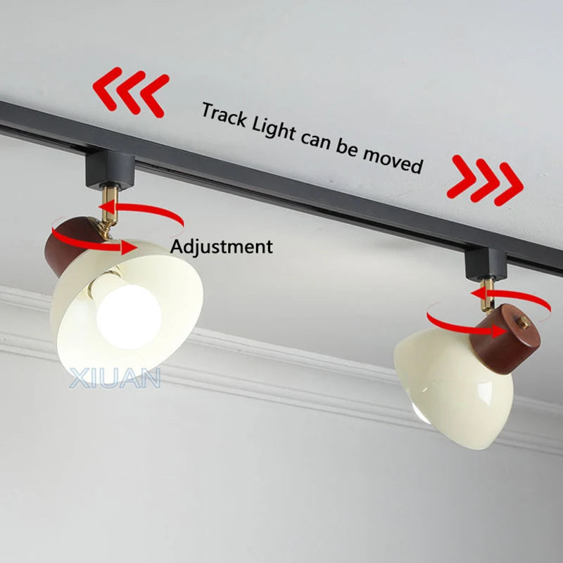 table à manger wabi-sabi rétro éclairage led sur rail - vue 7 sur 17