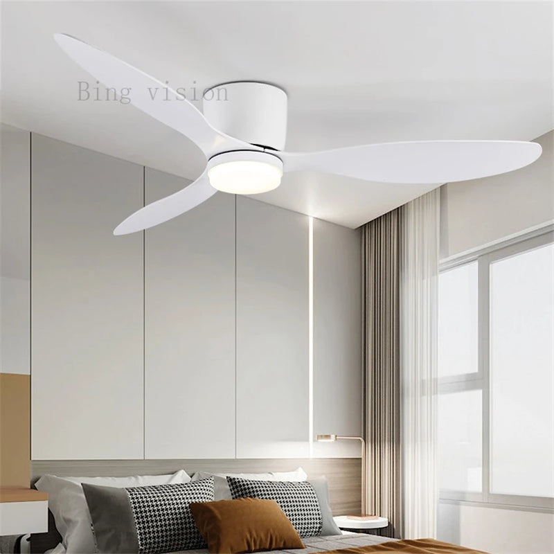 Haute qualité nordique plancher bas moderne ventilateur de plafond lampe DC LED ventilateur de plafond avec télécommande ménage simple ventilateur de plafond