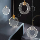 lustre suspendu en cristal led nordique pour intérieur