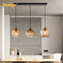 lampe led suspendue en verre design moderne pour intérieur