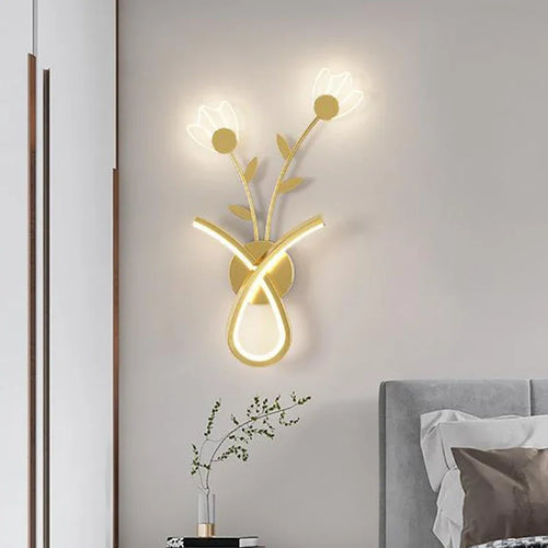 applique murale led acrylique fleur déco - vue 2 sur 23