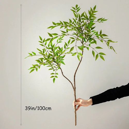ficus artificiel grande branche pour décoration intérieure et extérieure - vue 6 sur 8