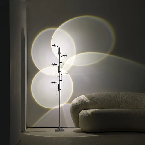 lampe de sol décorative luxe à projection dombres crépuscule et aube - vue 3 sur 9