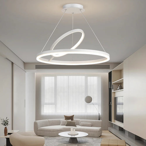 Minimalist LED pendant light for modern home decor - vue 4 sur 12