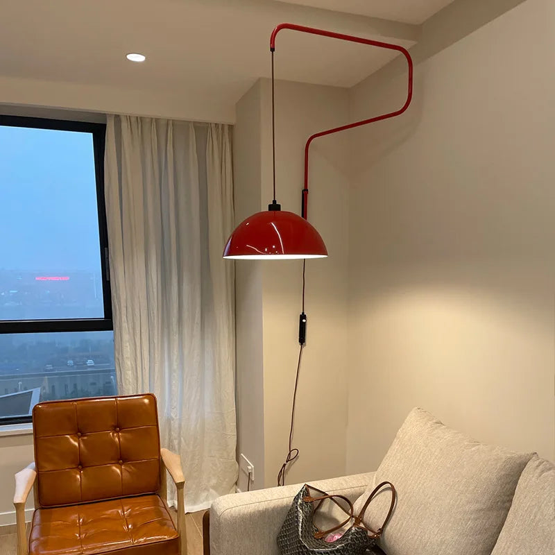 applique murale nordique led à bascule rétractable pour intérieur élégant - vue 4 sur 7