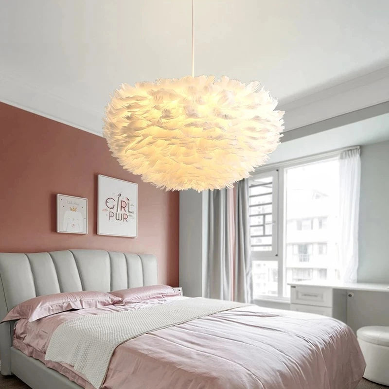 lustre moderne romantique led créative nordique suspendus éclairage - vue 5 sur 26