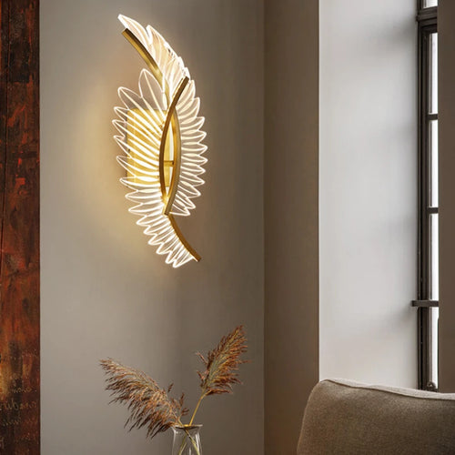 applique murale led design moderne ailée pour hôtel villa