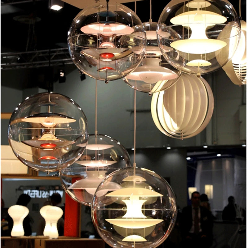 suspension globe créative led décoration danemark maison - vue 7 sur 9