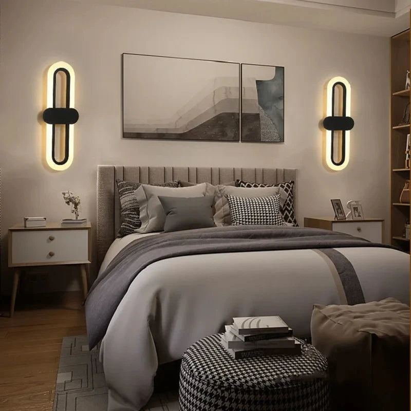 applique murale led pour décoration de maison acrylique