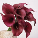 Realistic artificial calla lily bouquet for home decoration