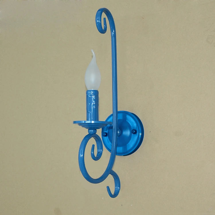 applique murale rustique en métal et fer à led - vue 7 sur 12