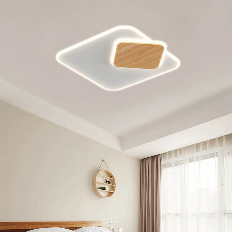 plafonnier led encastré nordique moderne simple créatif - vue 5 sur 9