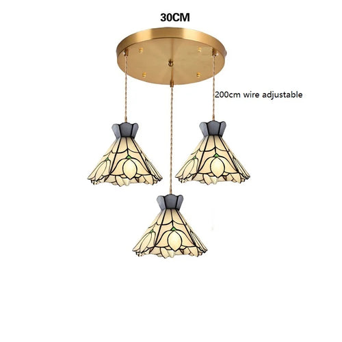 suspension fleur verre cuivre nordique moderne led iwhd europe syle - vue 17 sur 26