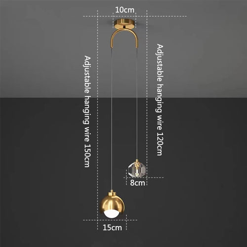 suspension en cristal moderne pour décoration intérieure élégante - vue 9 sur 8