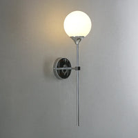 applique murale moderne en verre et chrome doré pour décoration intérieure