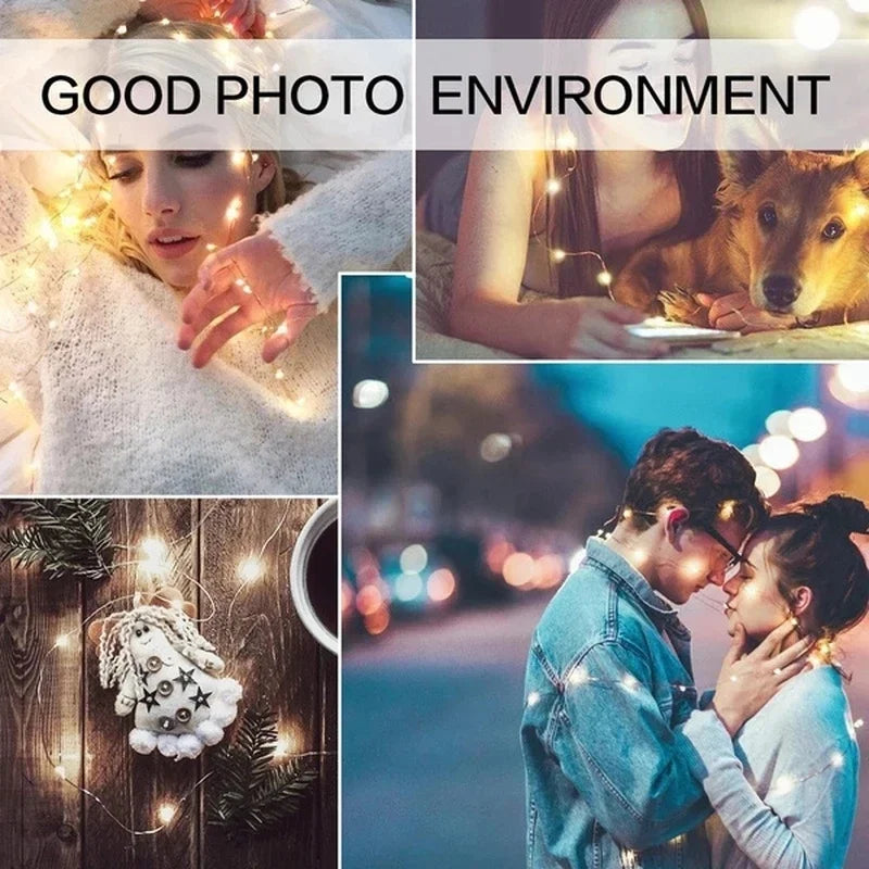 guirlande lumineuse led en fil de cuivre pour décorations festives - vue 4 sur 14
