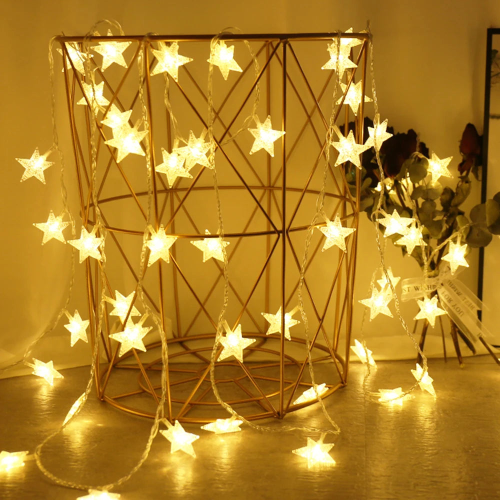 guirlande lumineuse étoile pour décoration extérieure et fêtes - vue 2 sur 12