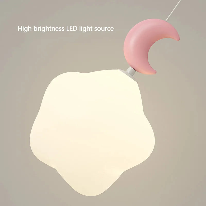 suspension modernes nuage lune étoile pour enfant - vue 6 sur 12