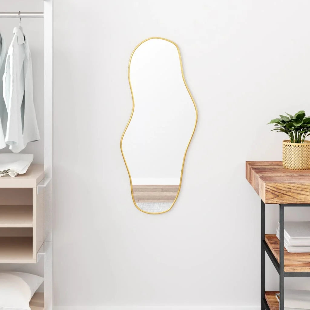 miroir mural élégant design doré pour décoration intérieure - vue 3 sur 7