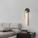 Modern minimalist decorative moon shadow wall light