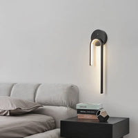 Modern minimalist decorative moon shadow wall light