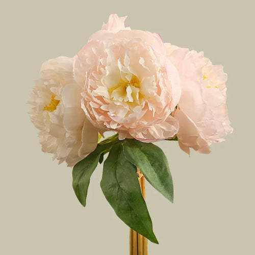 bouquet de pivoines en soie pour décoration élégante intérieure - vue 8 sur 7