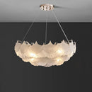 Minimalist retro glass chandelier for elegant decor