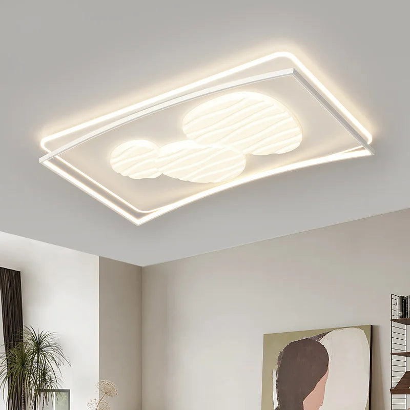 plafonnier led design nordique moderne luminaire décoratif simple - vue 4 sur 11