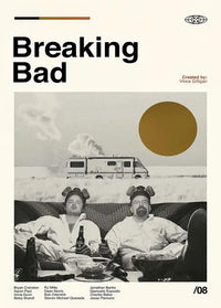 Vintage breaking bad wall art poster walter white