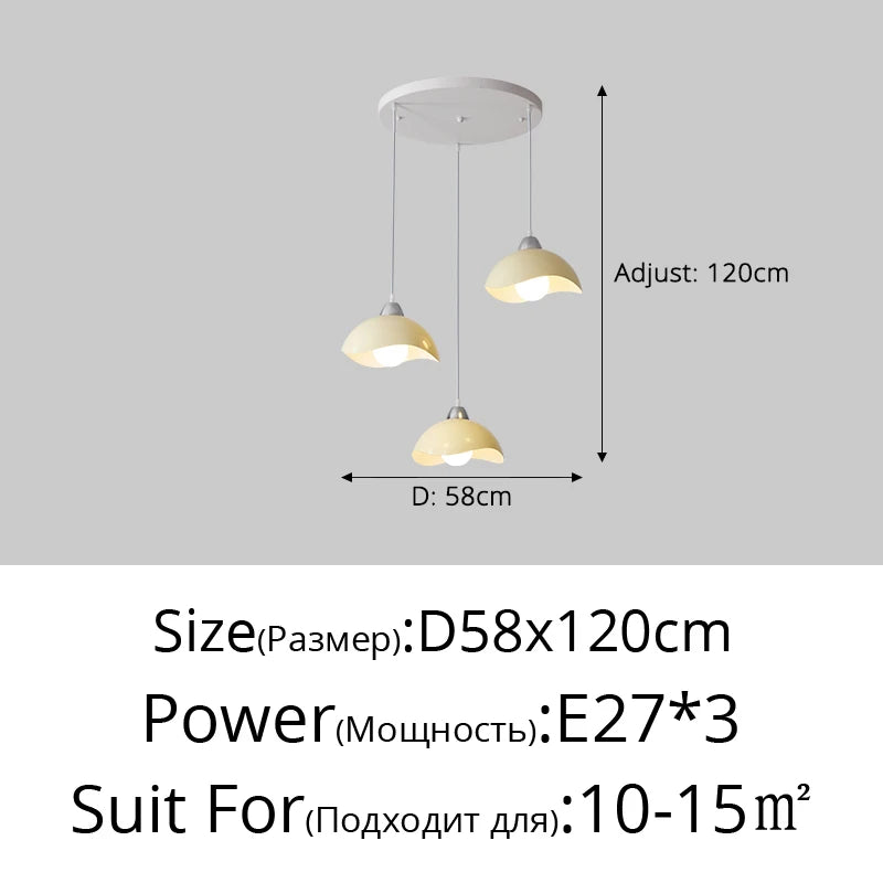 lustre led simple pour décoration intérieure nordique élégante - vue 12 sur 13