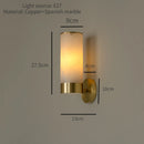 applique murale led minimaliste moderne en marbre naturel