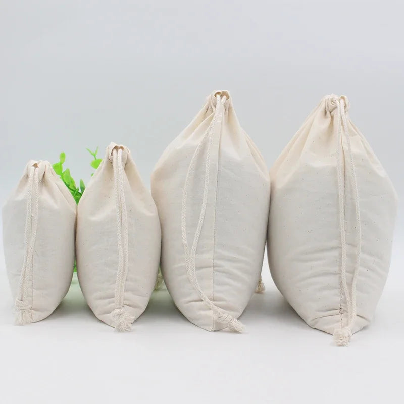 sac de rangement en coton avec cordon de serrage personnalisé 20 pièces - vue 2 sur 6