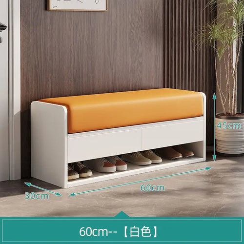 tabouret à langer nordique en bois avec rangement intégré - vue 7 sur 14