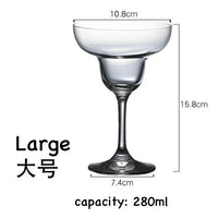 Verre à cocktail margarita vin champagne style élégant