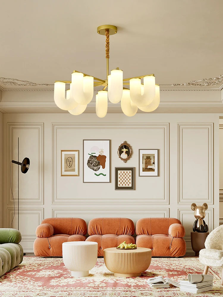 suspension led design nordique moderne en fer pour intérieur - vue 3 sur 10