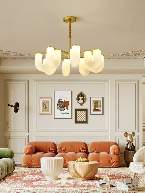 suspension led design nordique en fer pour intérieur moderne - vue 3 sur 10