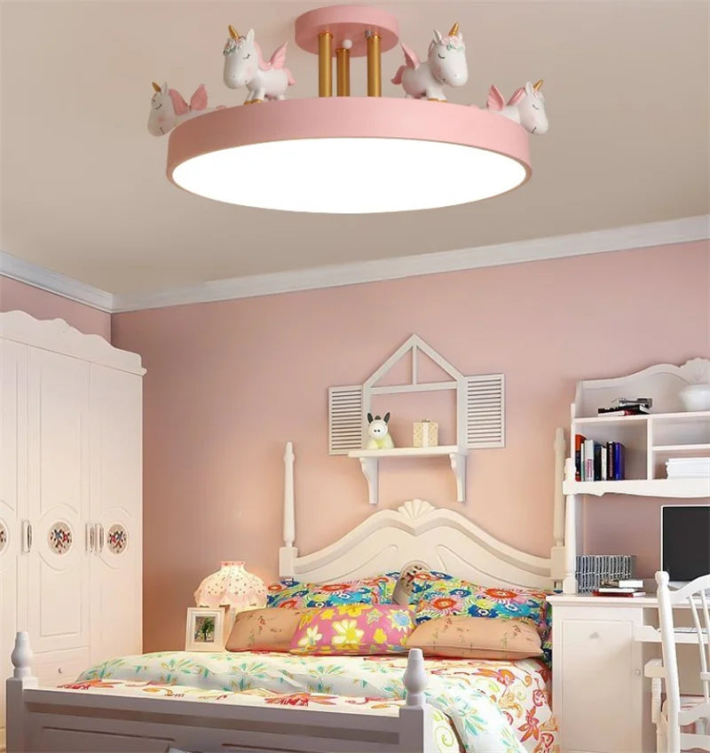 Colourful LED ceiling light for children's room safe decorative lighting - vue 5 sur 15