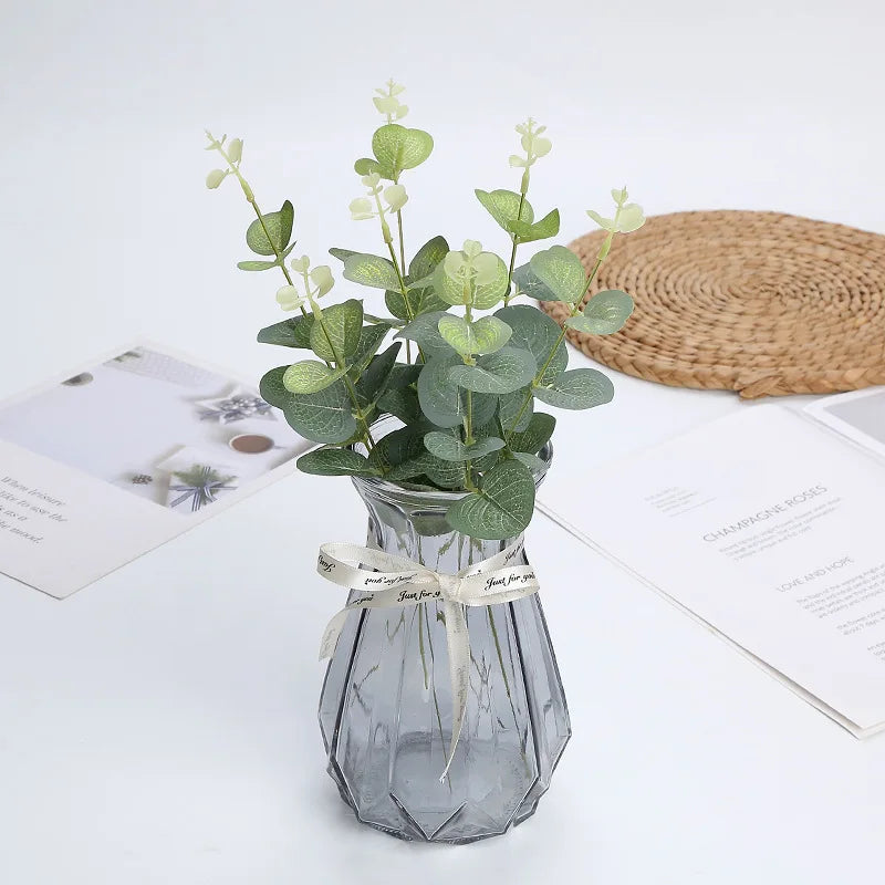 décoration de table branches d eucalyptus plantes artificielles pour mariage - vue 3 sur 7