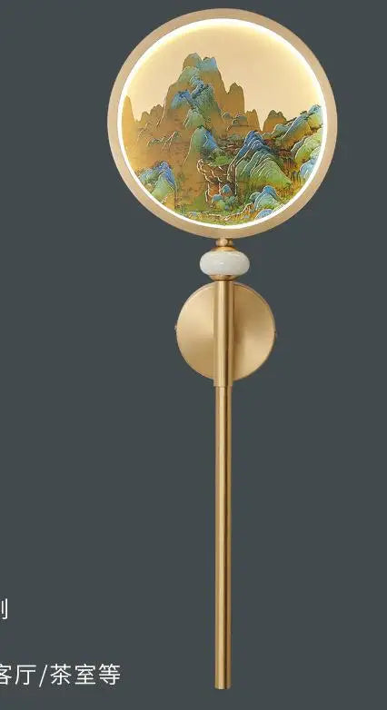 Vintage multicolour enamel wall light for stylish interiors - vue 8 sur 12