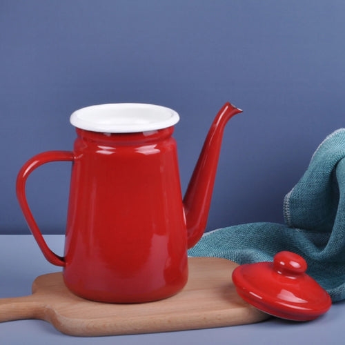 Cafetiere emaillee vintage avec poignee resistante 11l