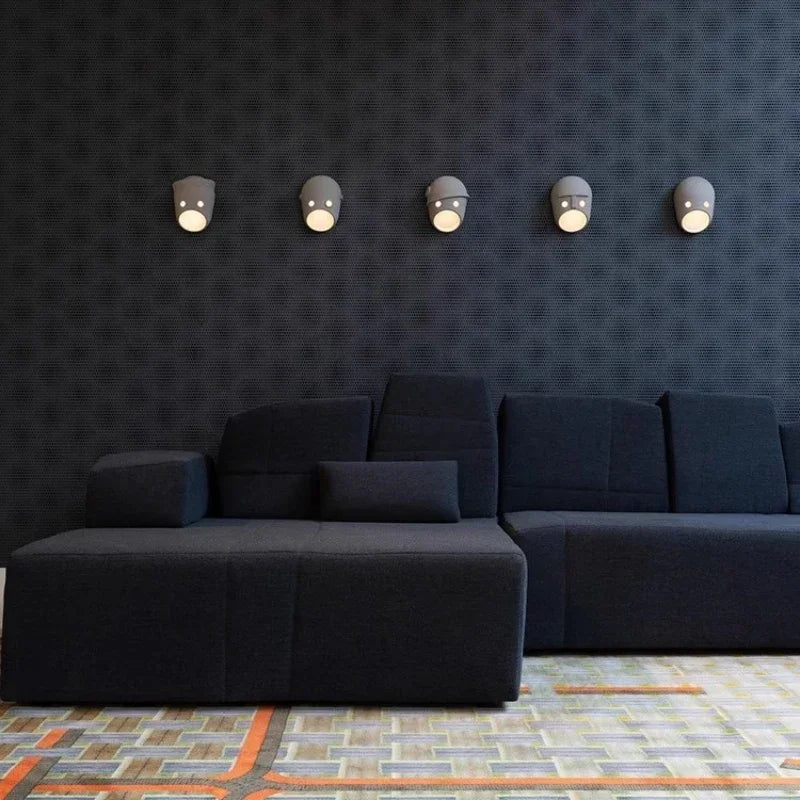 applique murale moderne design néerlandais en résine avec éclairage led - vue 5 sur 11