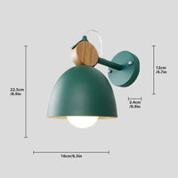 Lampe de applique murale LED nordique en bois Macaron lumière chambre chevet rotatif Deocr lampe salon couloir allée maison luminaire