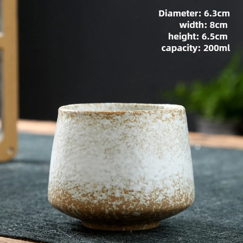 Tasse thé japonaise raku artisanale style kung fu
