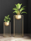 Gold Iron Flower Rack Indoor Vertical Plant Stand, Living Room Balcony, Elegant Flowerpot Holder, Modern Home Decor