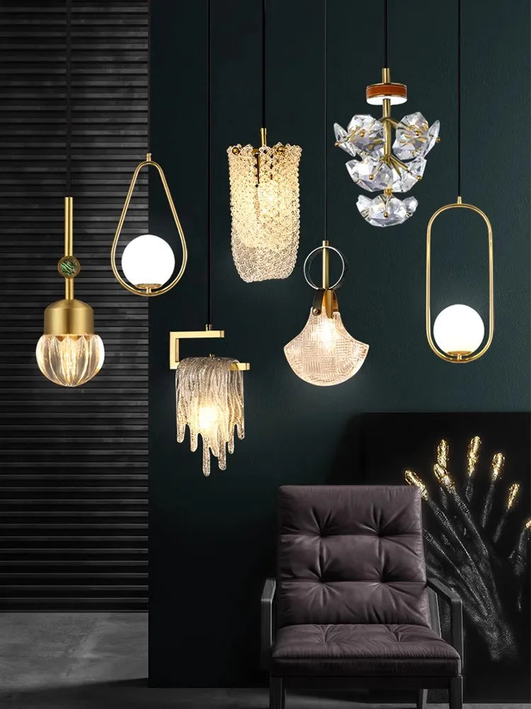 suspension art déco cristal luminaire élégant pour intérieur moderne - vue 3 sur 30